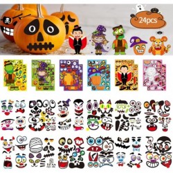 Halloween Pumpkin Decorating Stickers Craft Stickers Mini Make 46 Small Pumpkin Face and Kids Halloween Activities Stickers M...