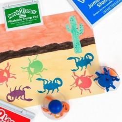 Giant Stampers - Insects - Set 1 - Set of 6 - Easy to Hold Foam Stamps for Kids - Arts and Crafts Stamps for Displays Posters...