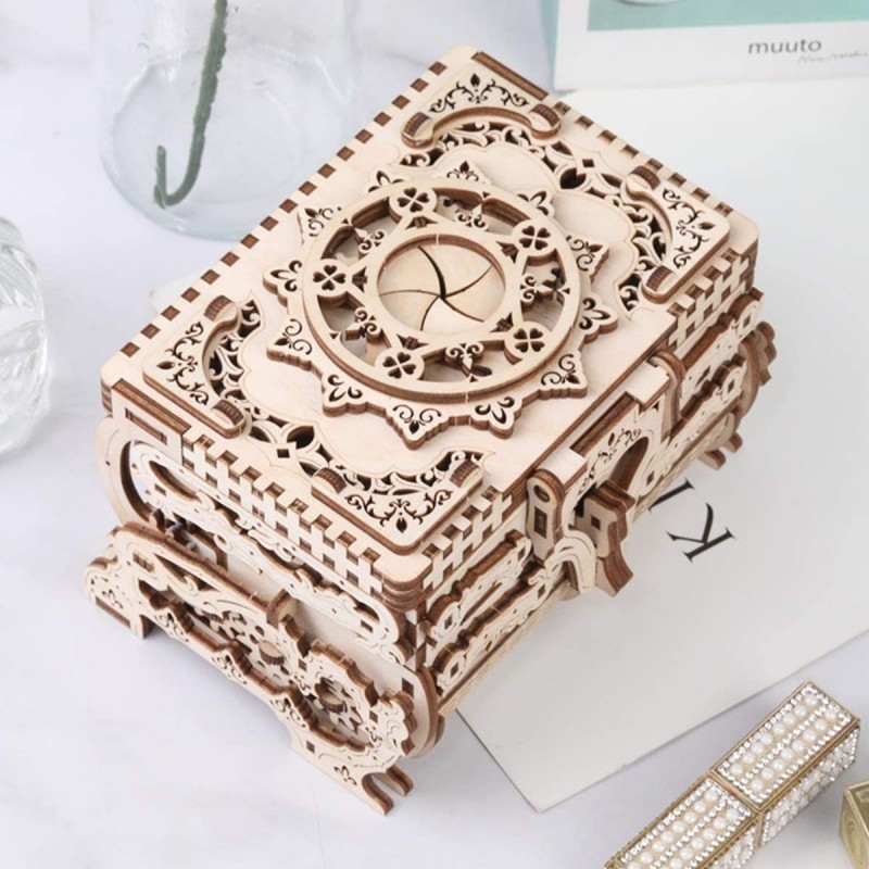 Puzzle Box 3D Wooden Puzzle Model Kits for- Cute & Neat Design- DIY Gift Box (T707-01) $61.43 3-D Puzzles