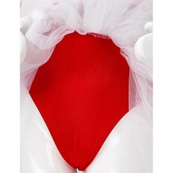 Kids Girls Sequins Dance Tutu Dress Leotard Christmas Party Mrs Santa Claus Candy Cane Costume $23.20 Kids' Costumes