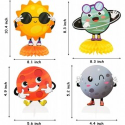 9Pcs Solar System Theme Honeycomb Centerpieces Table Topper Outer Space Party Supplies Cardboard Cutouts Table Decorations Pl...