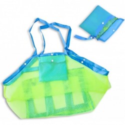 YheenLf Mesh Beach Toy Bag Extra Large Tote Bag Away from Sand Beach Toys Organizer Children' Toys Collect Helper Green ST001...