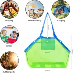 YheenLf Mesh Beach Toy Bag Extra Large Tote Bag Away from Sand Beach Toys Organizer Children' Toys Collect Helper Green ST001...