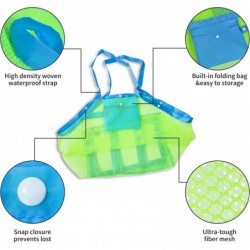 YheenLf Mesh Beach Toy Bag Extra Large Tote Bag Away from Sand Beach Toys Organizer Children' Toys Collect Helper Green ST001...