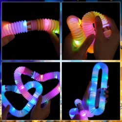 24 Pcs Party Favors for Kids 4-8 Light Up Pop Tubes Glow Sticks Birthday Gift Goodie Bag Suffers Valentines Day Gift for Kids...