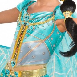 Princess Jasmine Whole New World Costume for Kids Disney Aladdin Size Medium Peacock Jumpsuit with Cape $48.81 Kids' Costumes