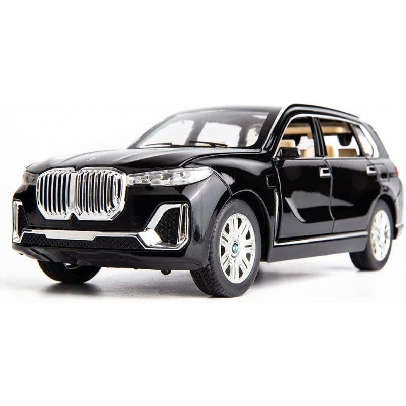 1/24 Compatible for BMW X7 SUV Model Car Toy Diecast Toy Cars Zinc Alloy Pull Back Toy car with Sound and Light for Kids Boy ...