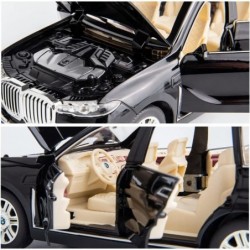 1/24 Compatible for BMW X7 SUV Model Car Toy Diecast Toy Cars Zinc Alloy Pull Back Toy car with Sound and Light for Kids Boy ...