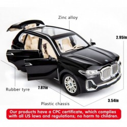 1/24 Compatible for BMW X7 SUV Model Car Toy Diecast Toy Cars Zinc Alloy Pull Back Toy car with Sound and Light for Kids Boy ...