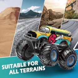 Remote Control Monster Truck for Boys Upright 360°Swivel 1:14 All Terrains RC Trucks with LED Lights 2.4Ghz Off-Road RC Car 2...