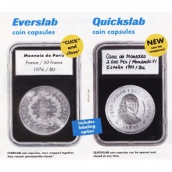 Pack of 5 Lighthouse Quickslab 21mm Graded Coin Slabs US / Canadian Nickel Holders $28.75 Collectibles Display & Storage