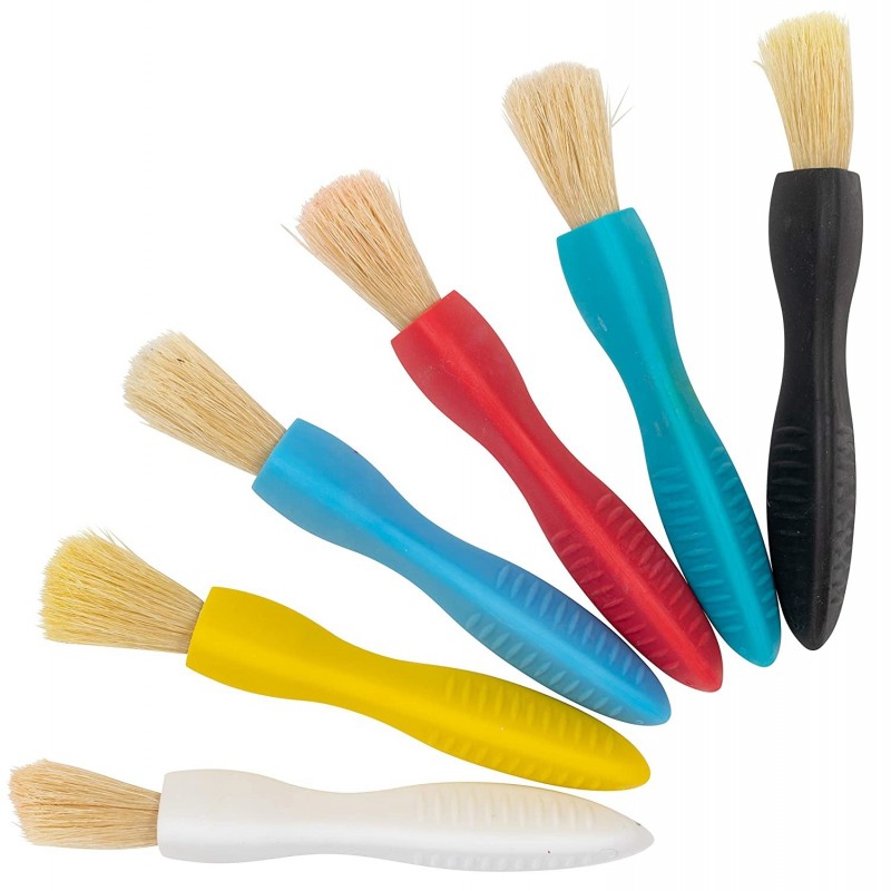 Triangle Grip Paint Brushes - Set of 6 - 18m+ - Easy to Grip Paint Brushes for 2 3 and 4 Year Olds - Encourage Writing Grip $...