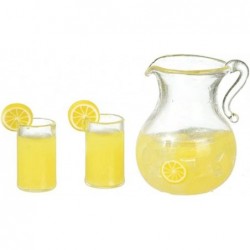 Dolls House Jug & 2 Glasses of Orange Juice Miniature Kitchen Dining Accessory $25.70 Dollhouse Accessories