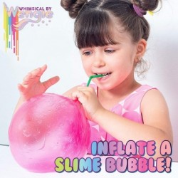 Wengie Whimsical Scented Slime Kit w/ Mystery Unicorn Charm - 4 Pack Glossy Fluffy Puffy Cloud Fruity Slime for Girls & Boys ...