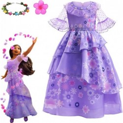 Encanto Mirabel Isabella Dress Costume For Kids Girls Isabela Madrigal Princess Dress Cosplay Halloween Dress Up Suit $40.24 ...