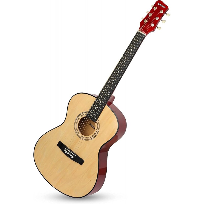 Kidstech Acoustic Guitar for kid and adult alike. Kid's beginner guitar. Junior and teen boys and girls master play guitar. R...