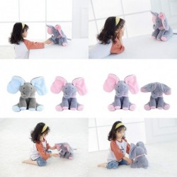 Plush Toy peek-a-Boo Elephant Hide-and-Seek Game Interactive Plush Toy Singing Stuffed Animal Doll Baby Toys (Blue) $43.67 St...