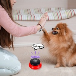 8 Pack Voice Recording Button Dog Buttons for Communication Recordable Buttons Dog Cat Talking Button Pet Training Buzzer 30 ...