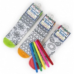 Kids Doodle Socks Kids Art Color Your Own Socks 6 Pairs Color Draw Doodle DIY Kid Crafts Handicraft Toys Birthday Christmas G...