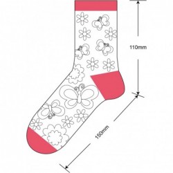 Kids Doodle Socks Kids Art Color Your Own Socks 6 Pairs Color Draw Doodle DIY Kid Crafts Handicraft Toys Birthday Christmas G...