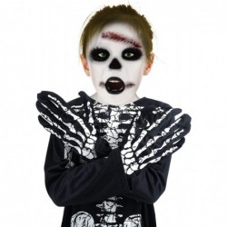 Skeleton Costumes kids Glow in The Dark Girls Boys Halloween Skeleton Dress Up for Party $28.71 Kids' Costumes