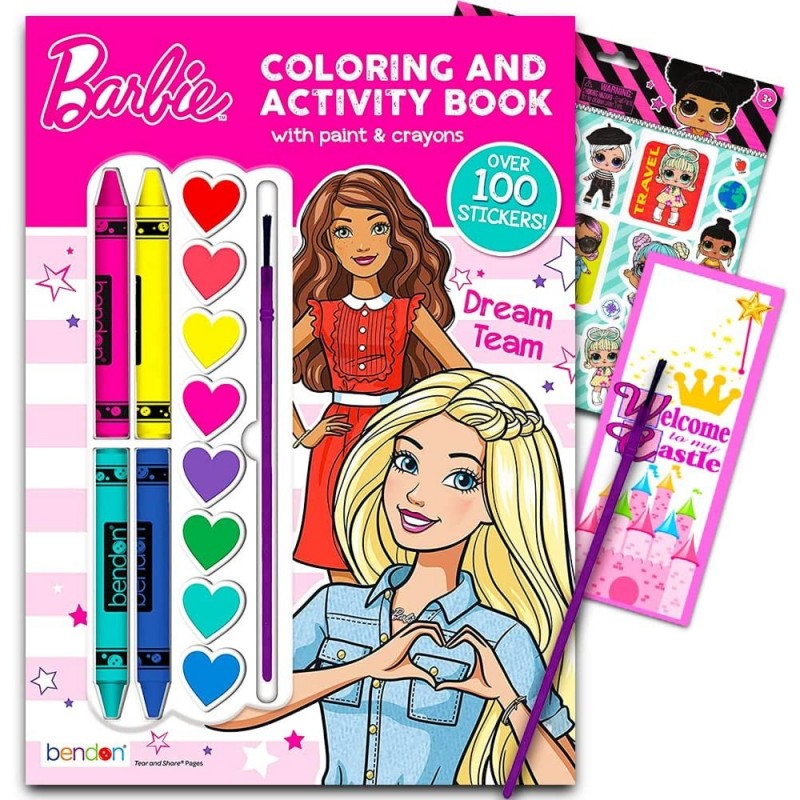 Paint with Water Book Set with Paint Brush and Over 150 Stickers $21.02 Kids' Drawing & Writing Boards