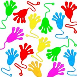 100 Pcs Sticky Hands Party Favors 2 Inch Bulk Stretchy Toys Treasure Box Toys For Classroom Rewards Kids' Party Supplies For ...