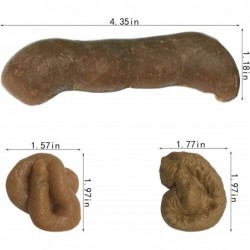 Different Shapes Fake Poo Fake Dog Poo Funny Joke Tricky Toys Prank Props for Halloween April Fools' Day Prank Party $17.21 G...