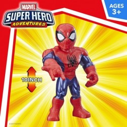 Mega Mighties Marvel Super Hero Adventures Web Warriors 3 Pack Spider-Man Kid Arachnid Marvel’s Rhino 10" Figures Kids Ages 3...