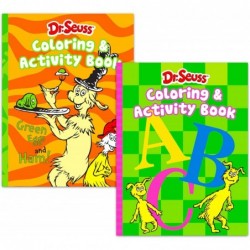 Dr. Coloring Book Bundle Dr. Activity Set - 4 Pack Dr Craft Kit Featuring Horton Hears a Who The Cat in The Hat and Green Egg...