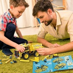 STEM Building Toy for Boys 8-12 - Dump Truck or Airplane 2 in 1 Construction Engineering Kit (361pcs) Best Gift for Kids Age ...