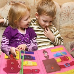 Busy Board Montessori Toys for Baby Girl Sensory Board Learning Toys for Toddlers Autism Educational Travel Toys Ideal $21.65...