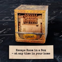 Cluebox Escape Room in a Box - Schrödingers Cat - Escape Game - Smart Wooden Puzzle - Unique Puzzle Games - Escape Box Games ...