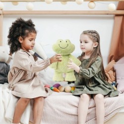 Frog Plush Cute Frog Stuffed Animal Soft Frogs Plushie for Kids Girls Boys Green $23.86 Plush Figure Toys