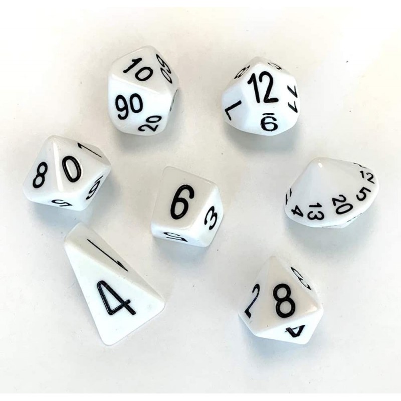 Set of 7 Skew Dice in White $44.02 Game Accessories