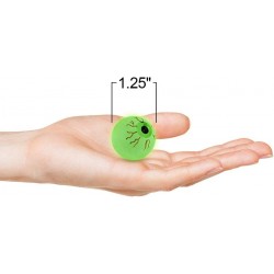 Glow in The Dark Eye Bouncing Balls - Bulk Pack of 12 – 1.25 Inch High Bounce Bouncy Balls for Kids Glowing Party Favors and ...