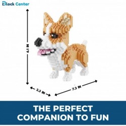 Corgi 3D Puzzle 1380 pcs Mini Blocks Dog Building Blocks Set - Your Very Own Mini Pet Companion Mini Blocks Kit - 14 Years Ol...