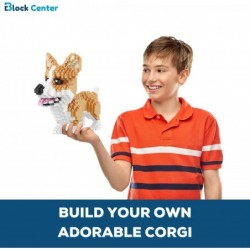 Corgi 3D Puzzle 1380 pcs Mini Blocks Dog Building Blocks Set - Your Very Own Mini Pet Companion Mini Blocks Kit - 14 Years Ol...