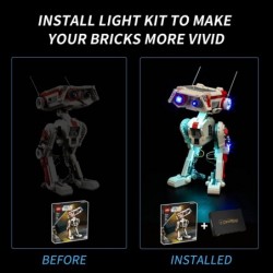 LED Light Kit for Lego Star Wars BD-1 75335 Toy Building Set Lighting Set Compatible with Lego 75335-Upgraded Version (Lights...