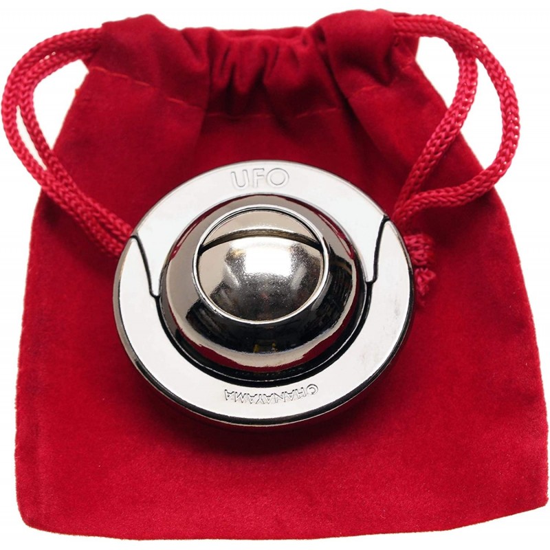 UFO Hanayama Brain Teaser Puzzle New 2019 Release Level 4 Difficulty Rating RED Velveteen Drawstring Pouch Bundled $32.95 Bra...