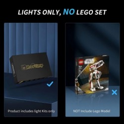 LED Light Kit for Lego Star Wars BD-1 75335 Toy Building Set Lighting Set Compatible with Lego 75335-Upgraded Version (Lights...