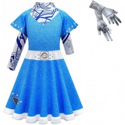 Zombies Costume for Kids Girls Addison Alien Outfit Dress Up for Halloween Cosplay $44.37 Kids' Costumes