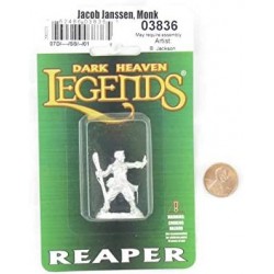 Jakob Janssen Monk Miniature 25mm Heroic Scale Figure Dark Heaven Legends Miniatures $17.44 Miniature Novelty Toys