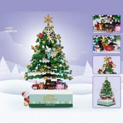 LOZ 1237 1238 Mini Blocks Kids Building Bricks Boys Toys Puzzle Christmas Tree Coffee House Girls Music Box (1237-with Box) $...