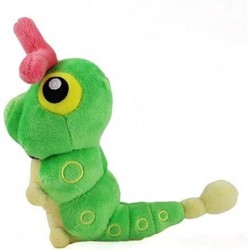 2pcs/Set Caterpie and Pink Shiny Butterfree Soft Stuffed Plush Toy Doll for Christmas Halloween Easter(6.3 inch /5.1 inch) $4...