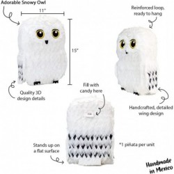 Owl Pinata — for Wizard Theme Woodland Forest Animal Parties — Birthday Party Supplies Pinatas and Decorations — Cute White S...