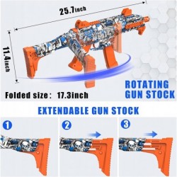 Gel Ball Blaster Splat Gun with Foldable Butt and 30 000 Gel Balls and Goggles - Automatic and Semi Mode for Gel Blaster Shoo...