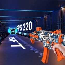 Gel Ball Blaster Splat Gun with Foldable Butt and 30 000 Gel Balls and Goggles - Automatic and Semi Mode for Gel Blaster Shoo...