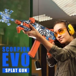 Gel Ball Blaster Splat Gun with Foldable Butt and 30 000 Gel Balls and Goggles - Automatic and Semi Mode for Gel Blaster Shoo...