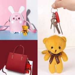 Bulk Teddy Bears Small Teddy Bear with Keychain Mini Stuffed Teddy Bear 1 Dozen Tiny Soft Plush Toy for Wedding Decorations P...